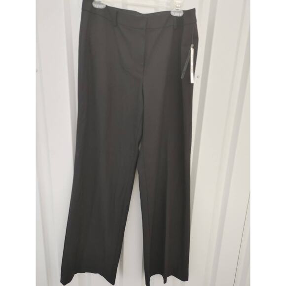 Tahari Holand Flare Leg Dress Pants Black Sz 12 NWT - Picture 1 of 5